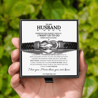 To My Husband - Forever Linked Bracelet