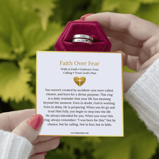 Faith Over Fear Ring
