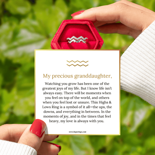 To My Granddaughter - Highs & Lows Ring