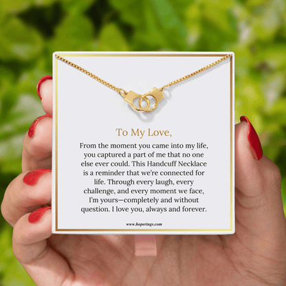 To My Love - Police Handcuff Necklace