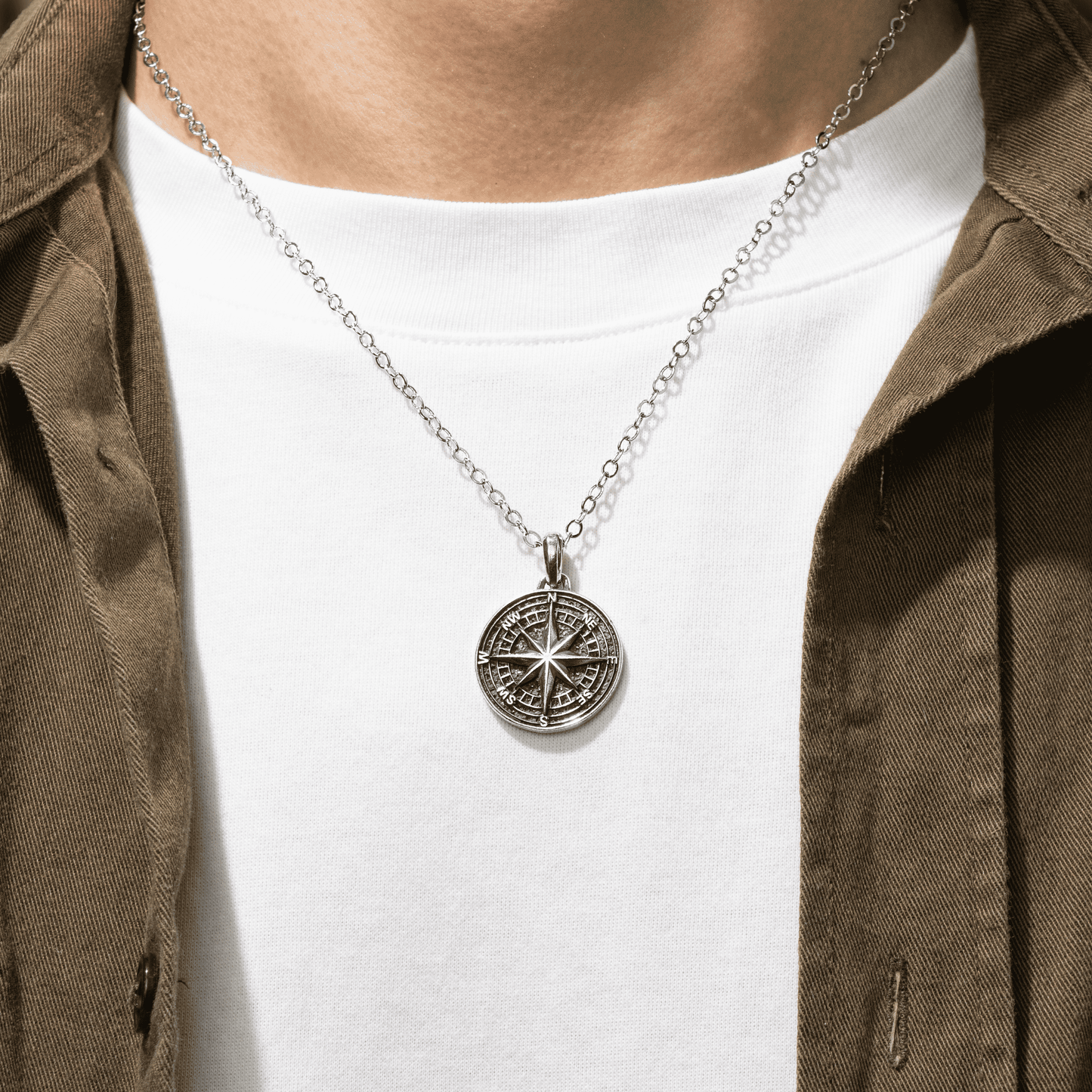 To My Son - Compass Necklace