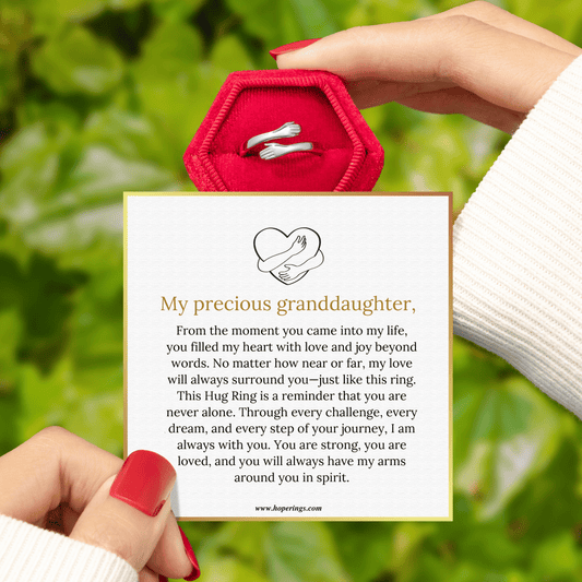 To My Granddaughter - Hug Ring
