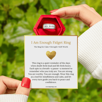 I Am Enough Fidget Ring