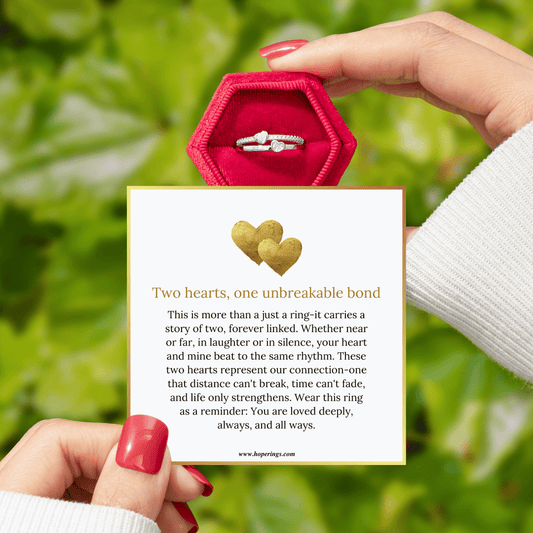 Two Hearts One Love Ring