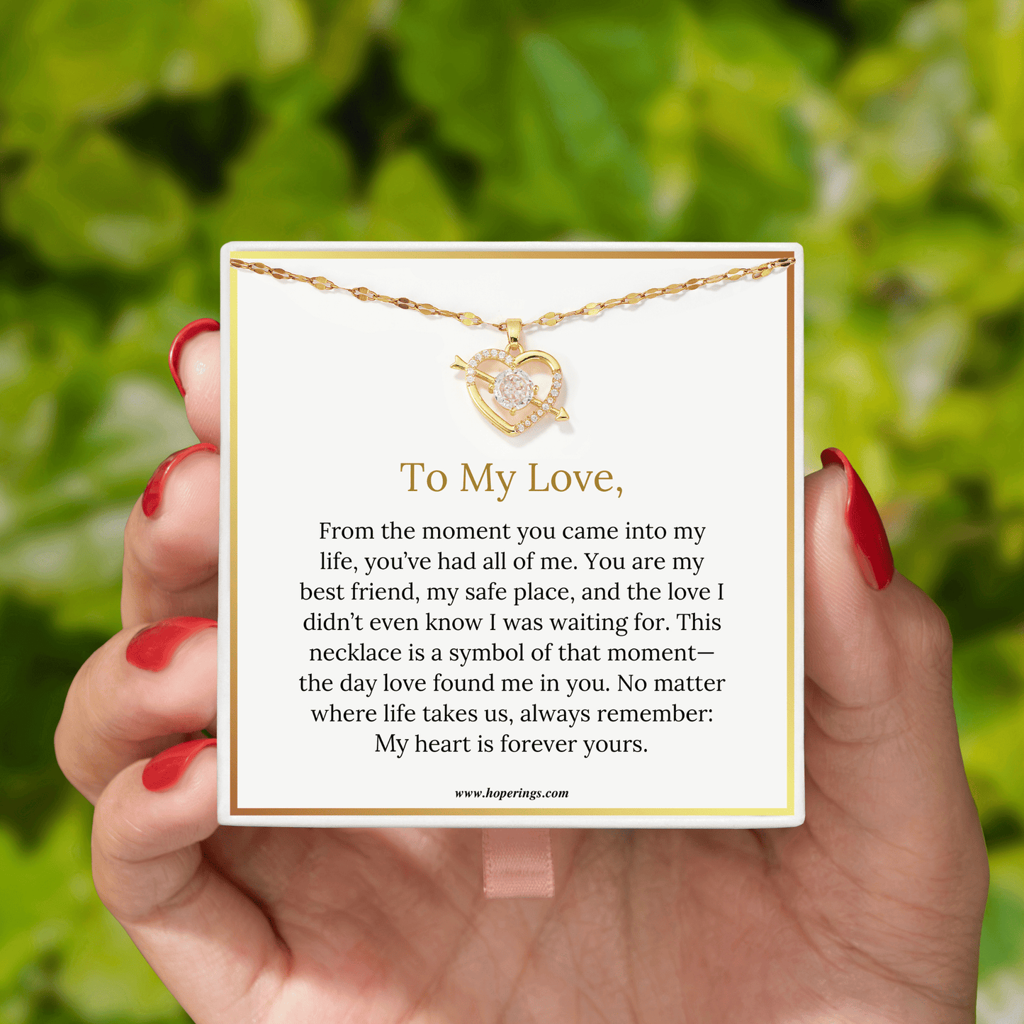 To My Love - Cupid's Arrow Necklace