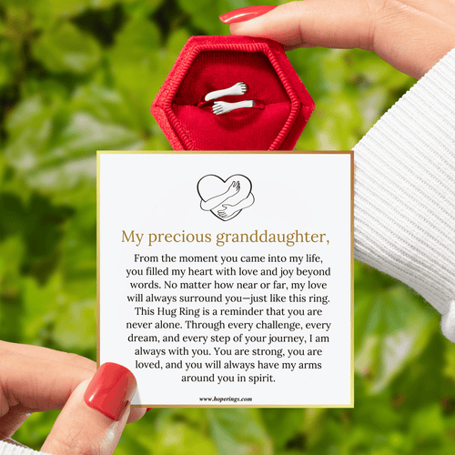 To My Granddaughter - Hug Ring