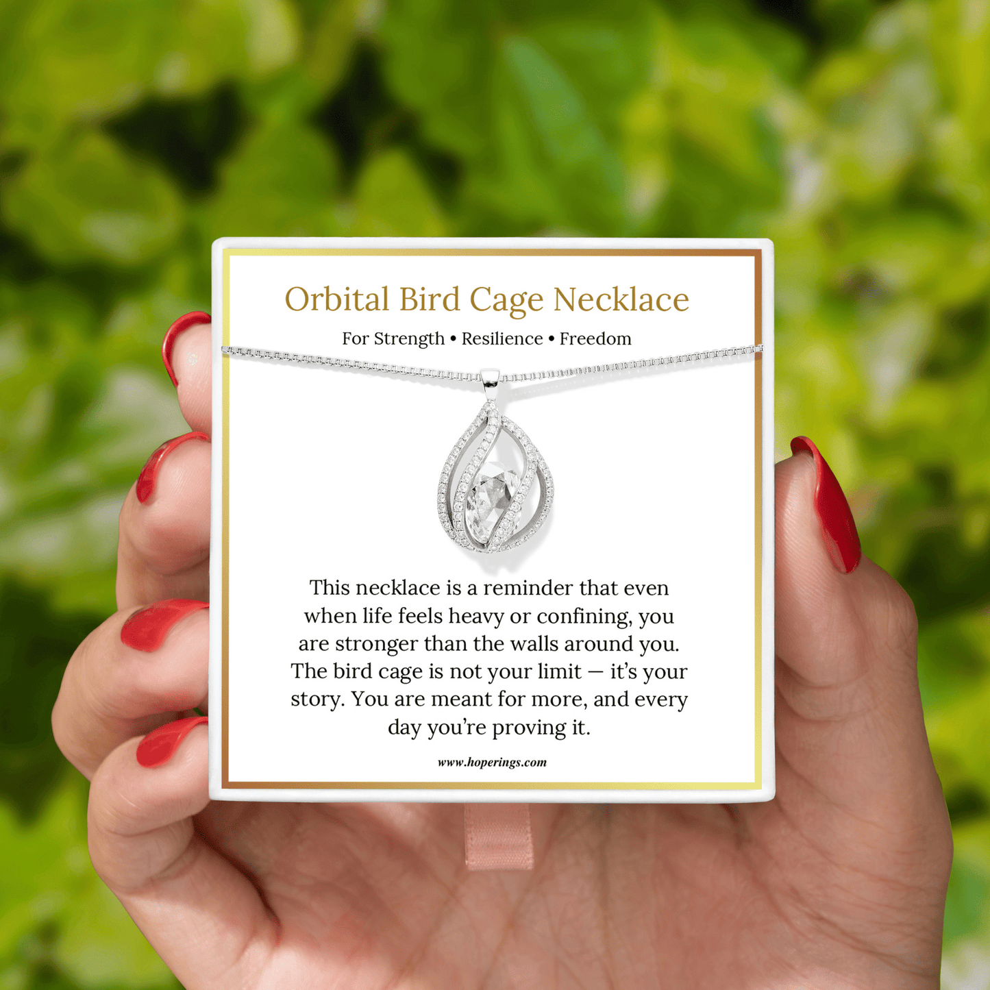 Orbital Bird Cage Necklace