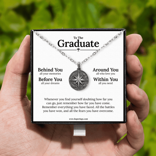 To The Graduate - Compass Necklace