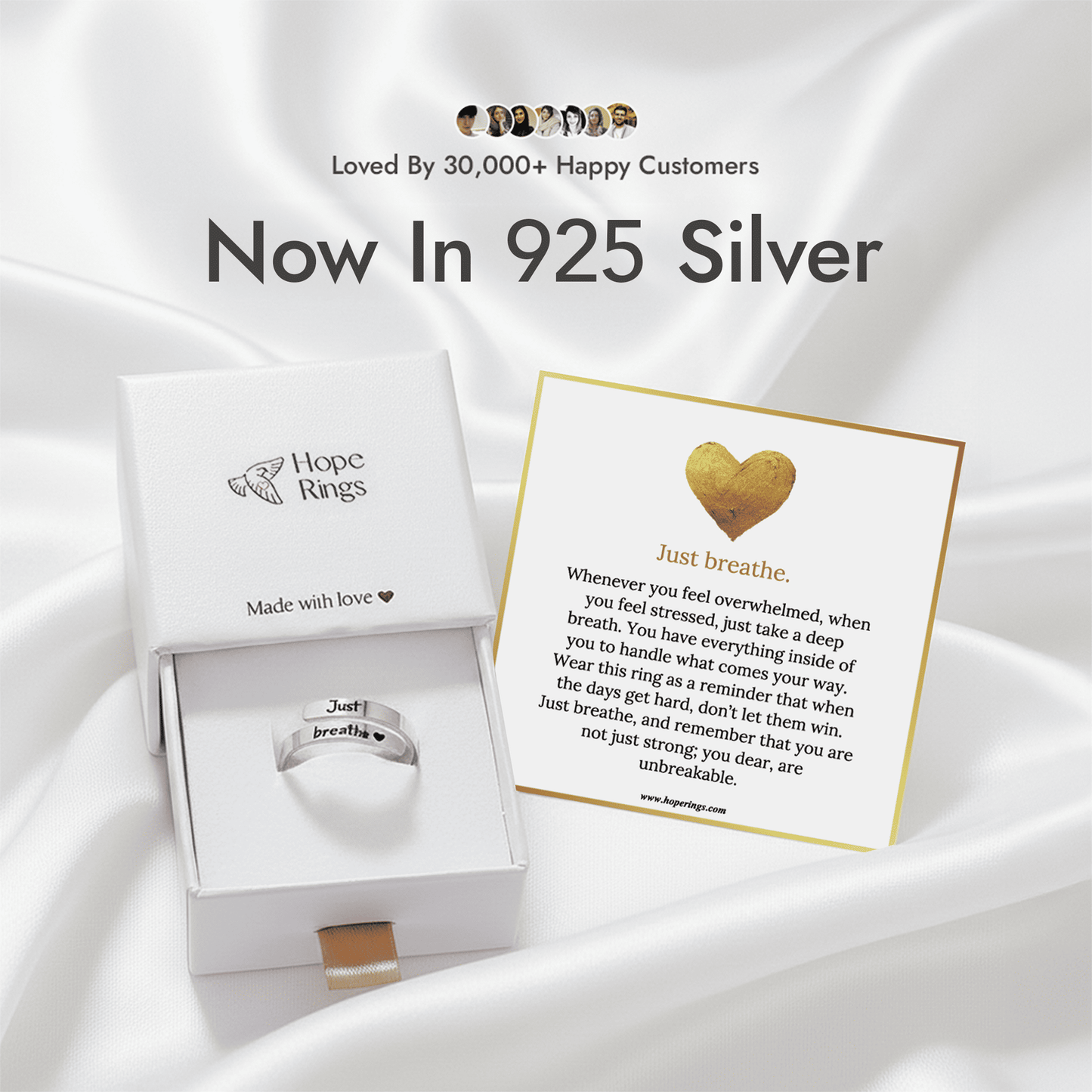 Just Breathe Ring - 925 Silver