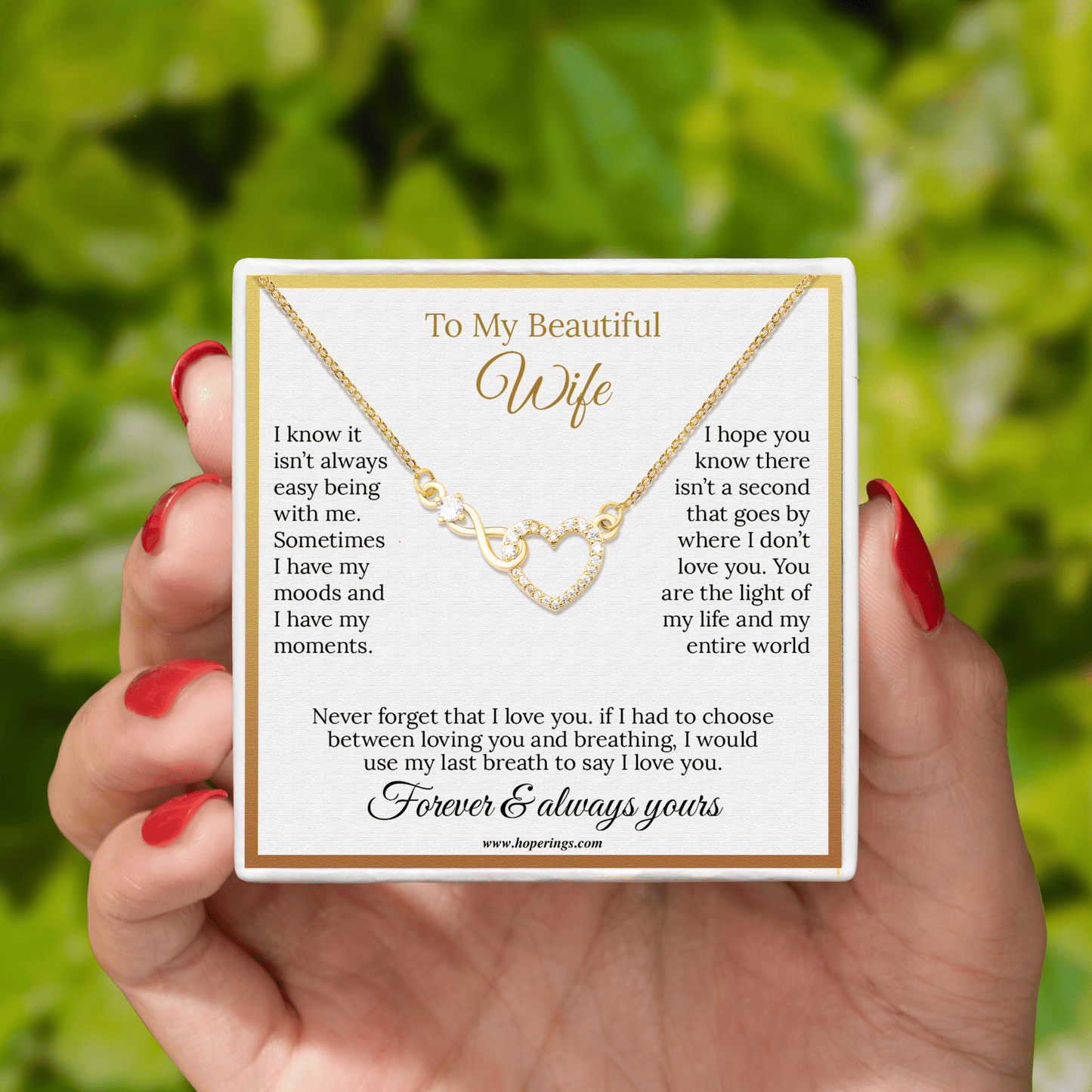 To My Wife - Forever Love Necklace