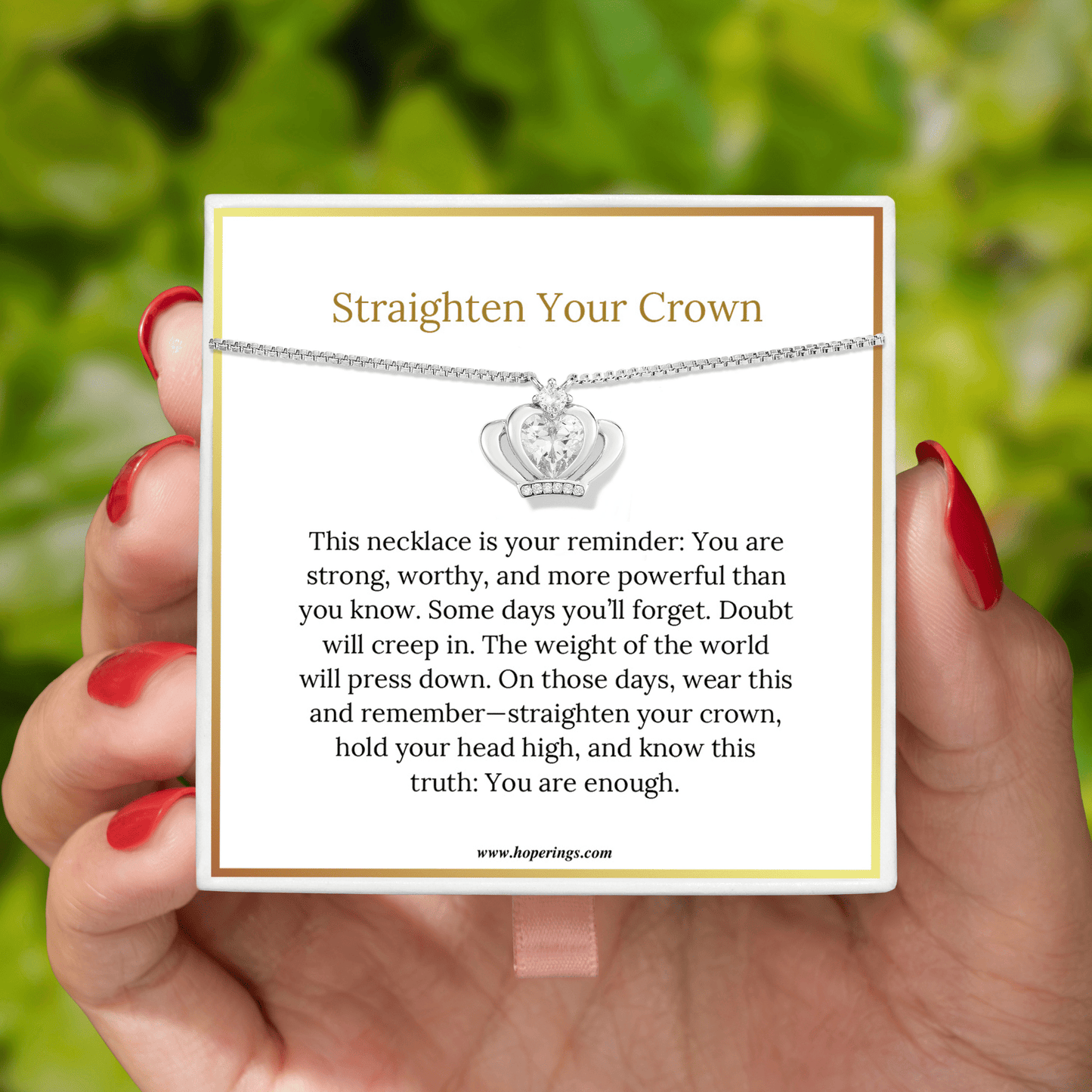 Straighten Your Crown Necklace