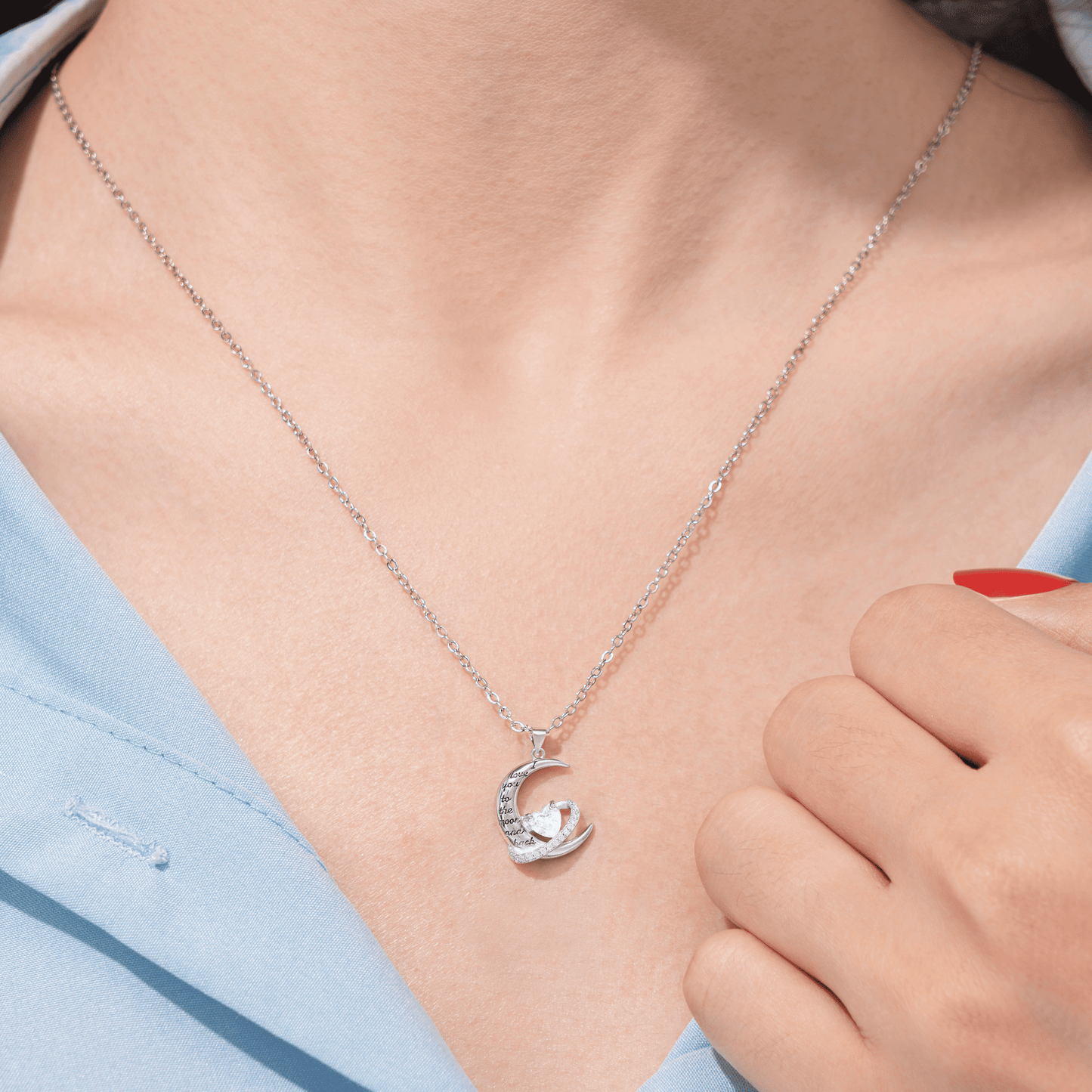 Moon & Back Necklace