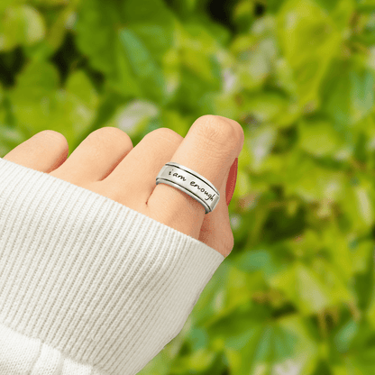 I Am Enough Fidget Ring