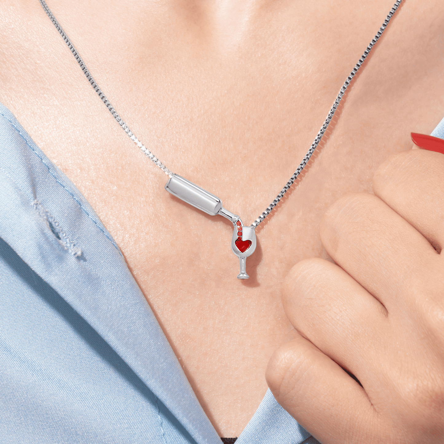 Wine Bottle Necklace