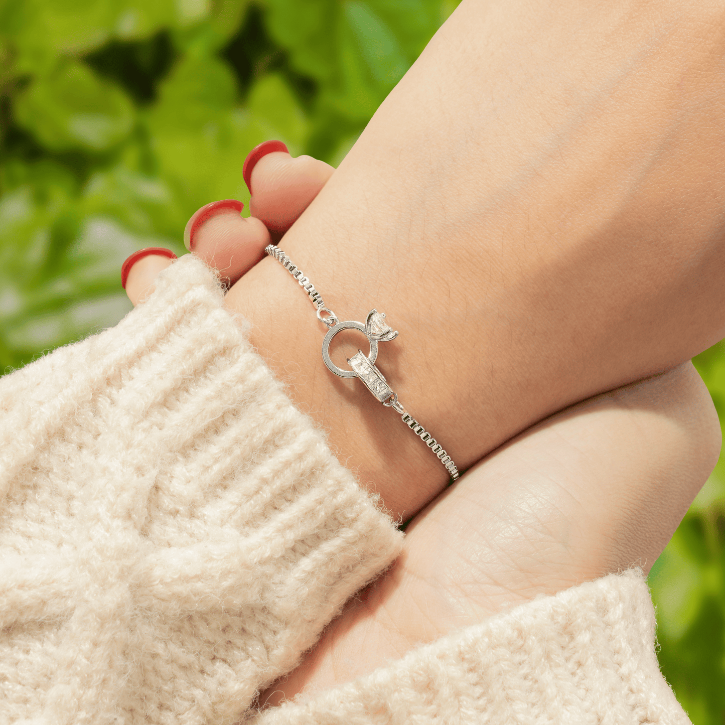 To My Love - Interlocking Diamond Bracelet