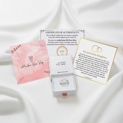 To My Daughter - Forever Linked Ring (Pure Silver)