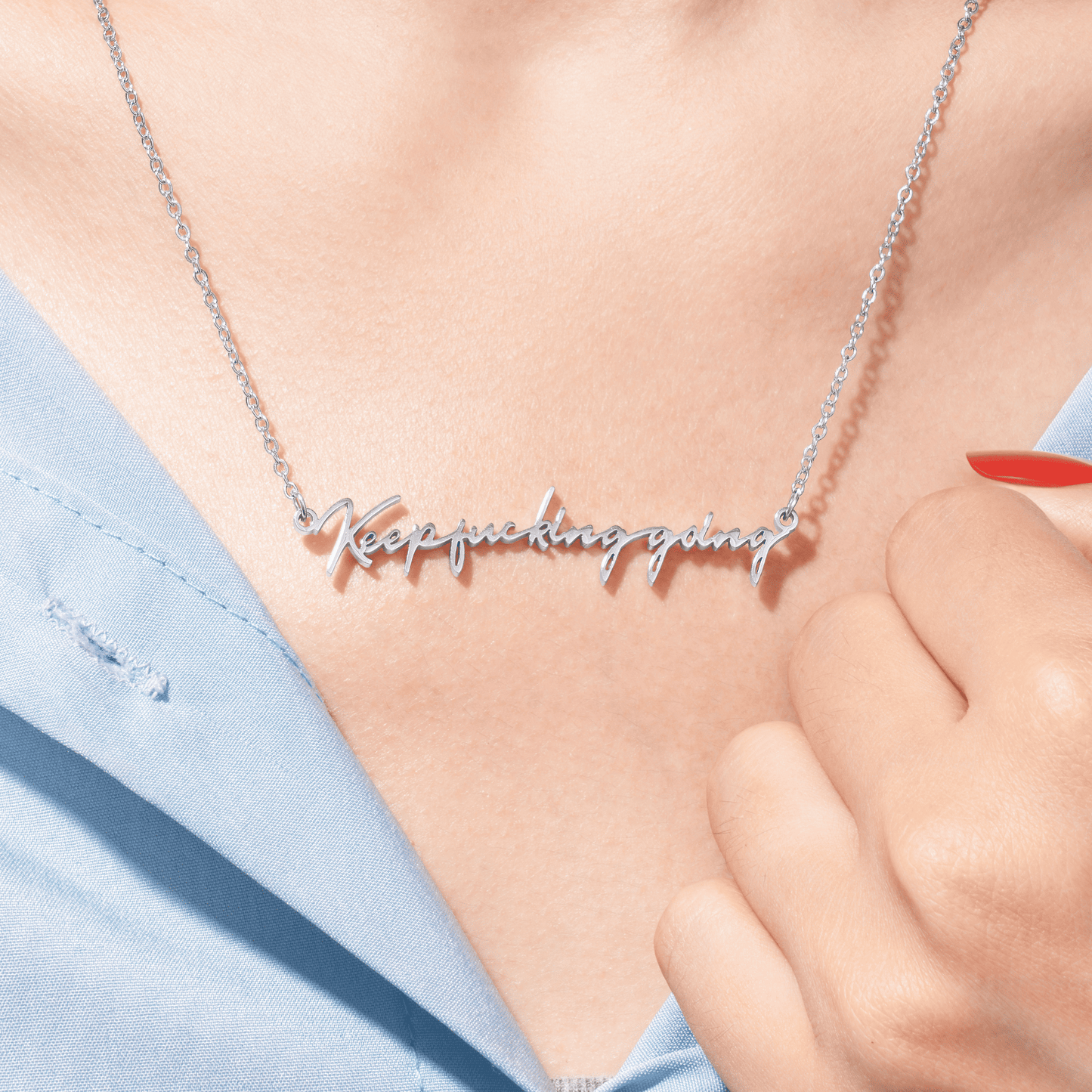 Keep F♡cking Going Necklace