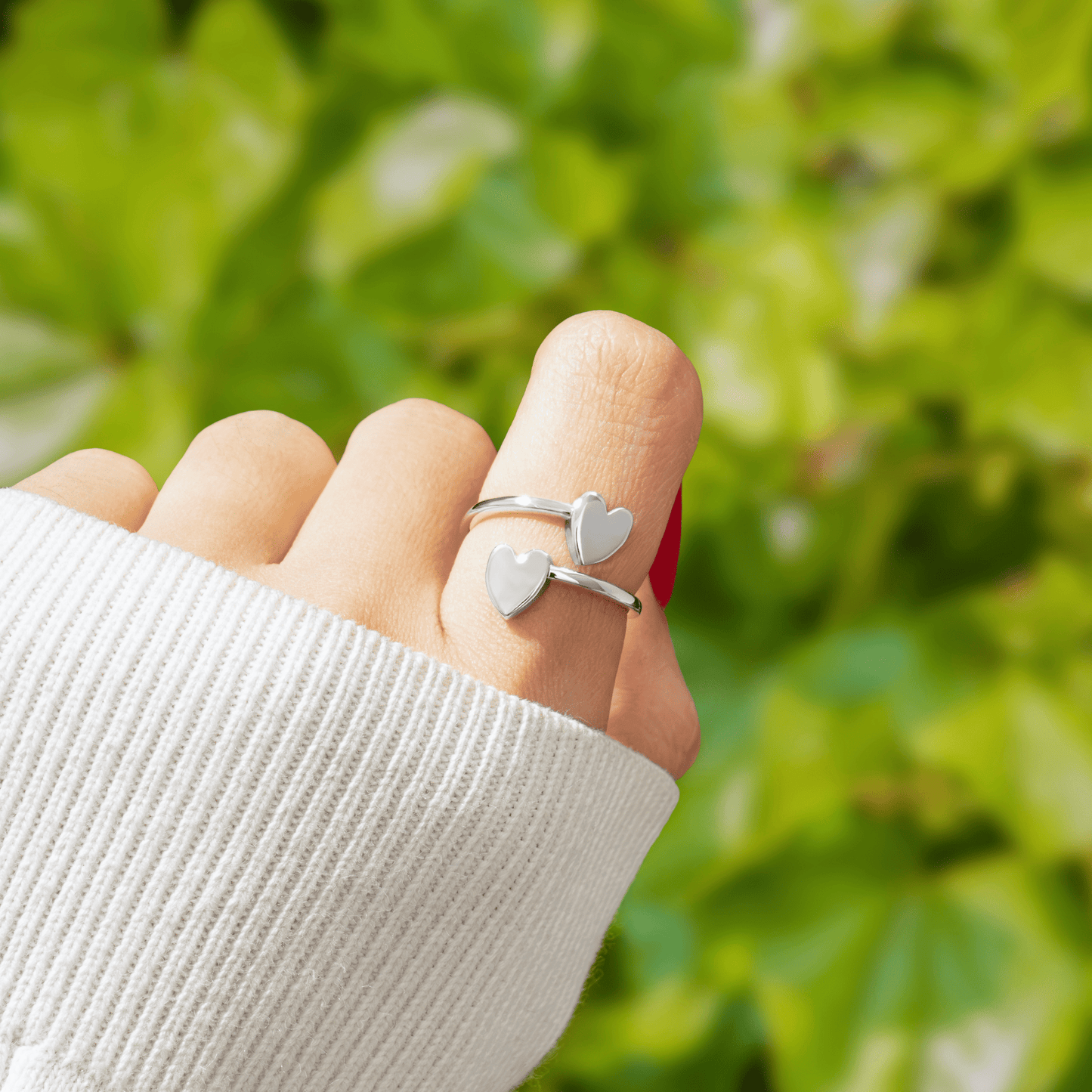 To My Love - Double Band Initial Ring
