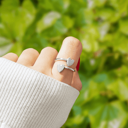 To My Love - Double Band Initial Ring