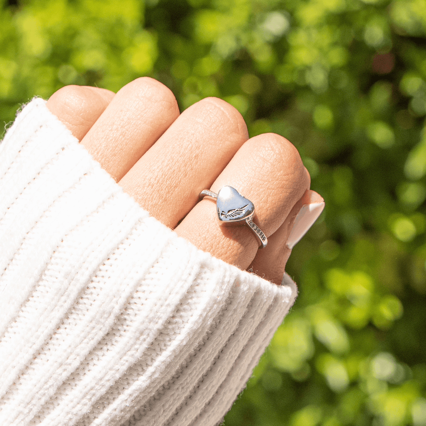 Guardian Angel Urn Ring