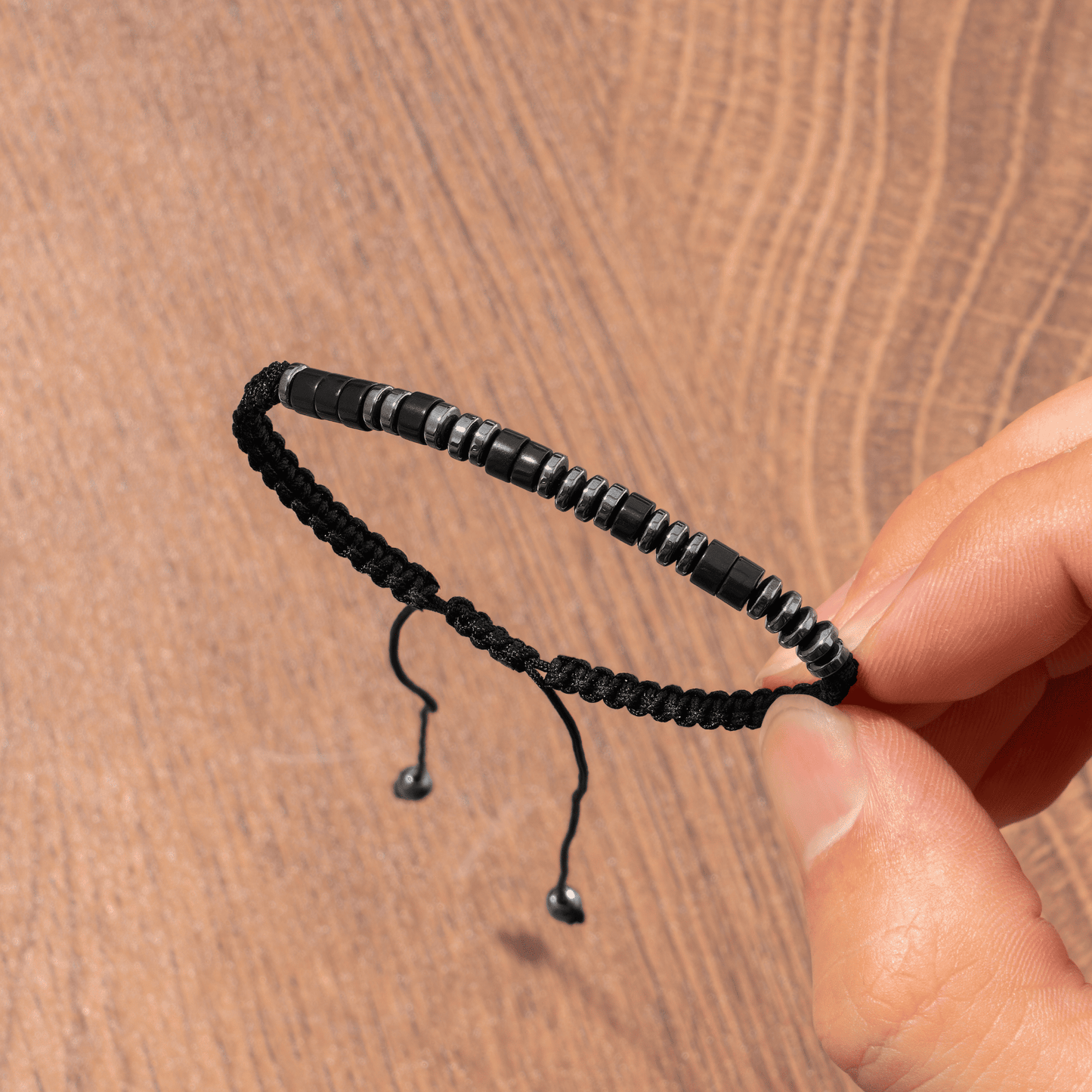 Just Breathe - Morse Code Bracelet