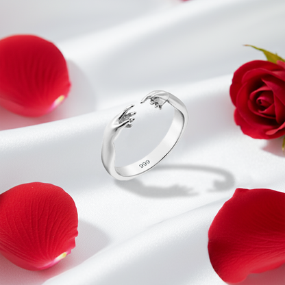 Creation Of Adam Ring - Pure Silver