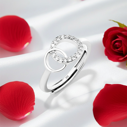 To My Daughter - Forever Linked Ring (Pure Silver)