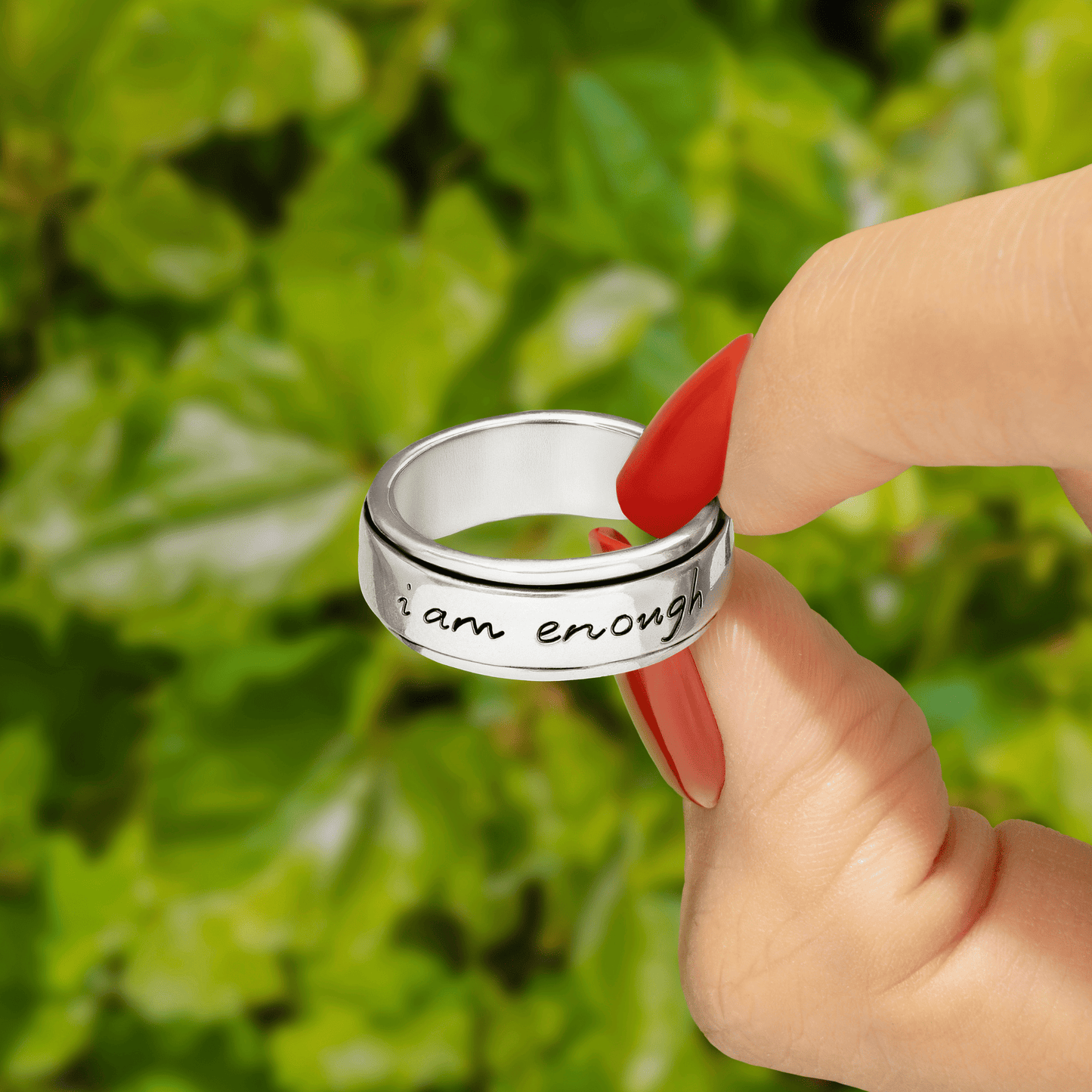 I Am Enough Fidget Ring