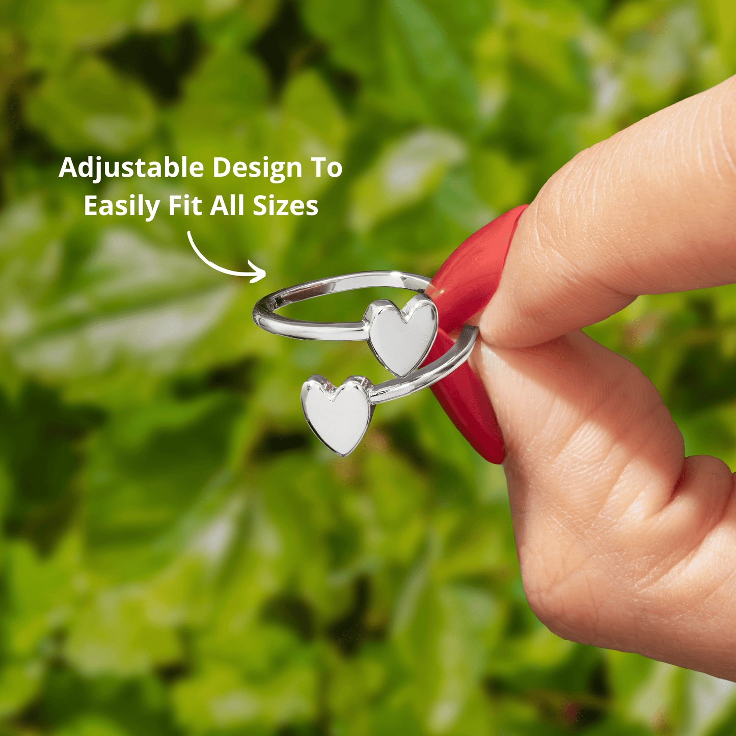 To My Love - Double Band Initial Ring