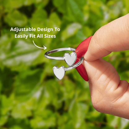 To My Love - Double Band Initial Ring