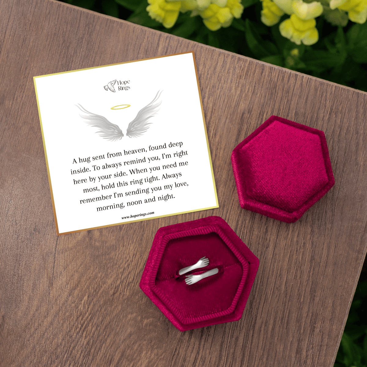 Hug The Rung The Hug From Heaven Ring – Hope Rings