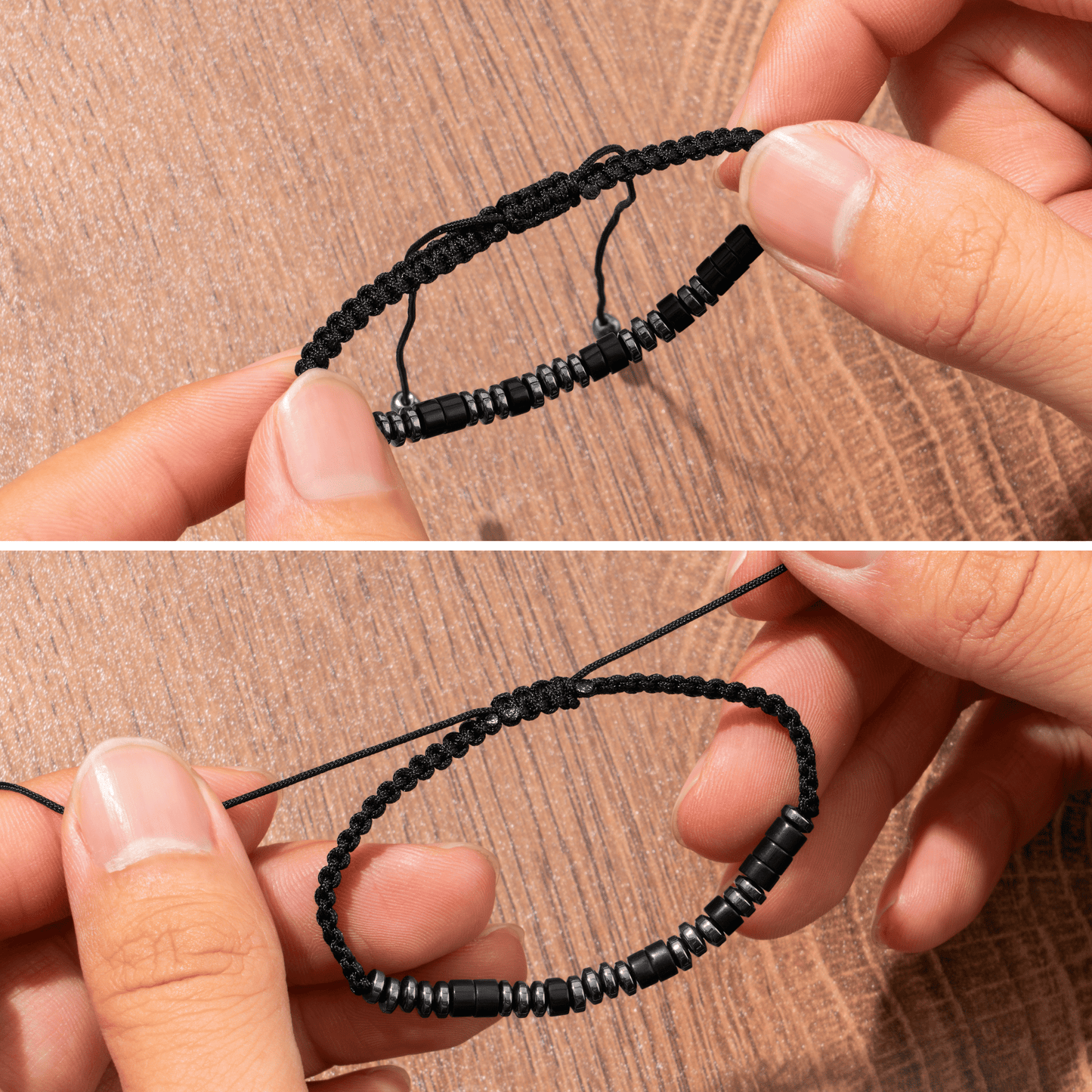 Just Breathe - Morse Code Bracelet