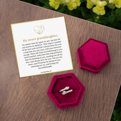 To My Granddaughter - Hug Ring