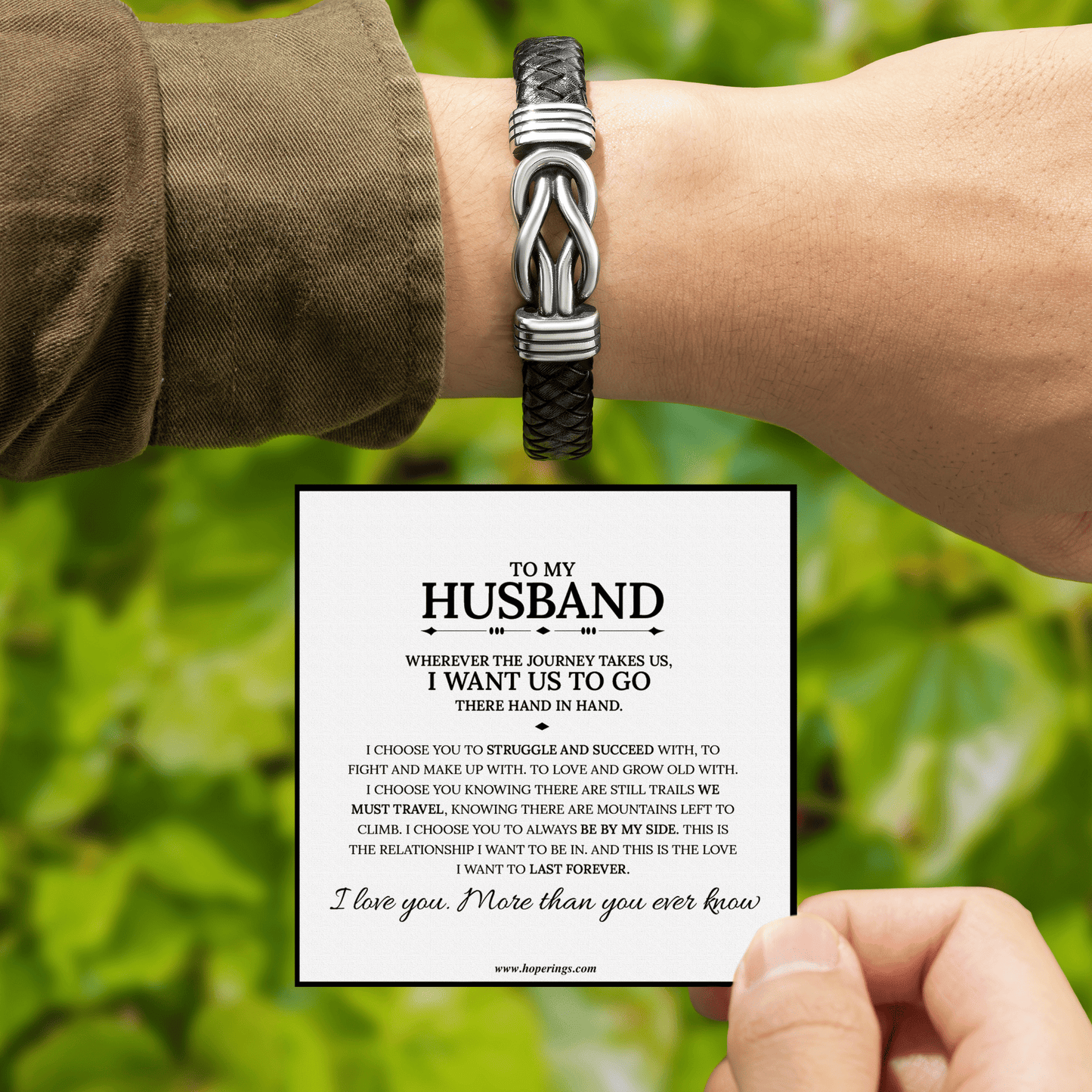 To My Husband - Forever Linked Bracelet