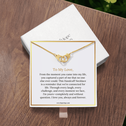 To My Love - Police Handcuff Necklace