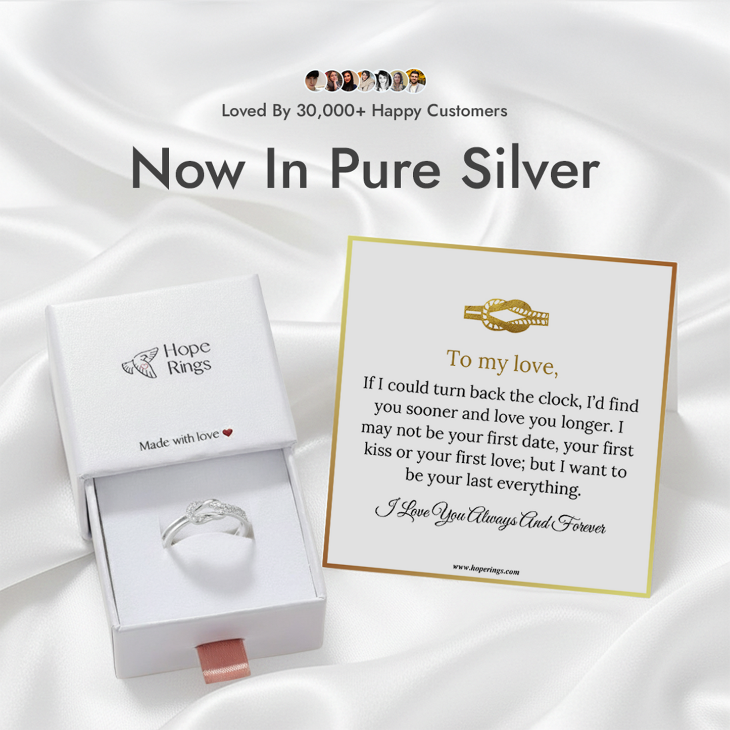 Love Knot Ring - Pure Silver