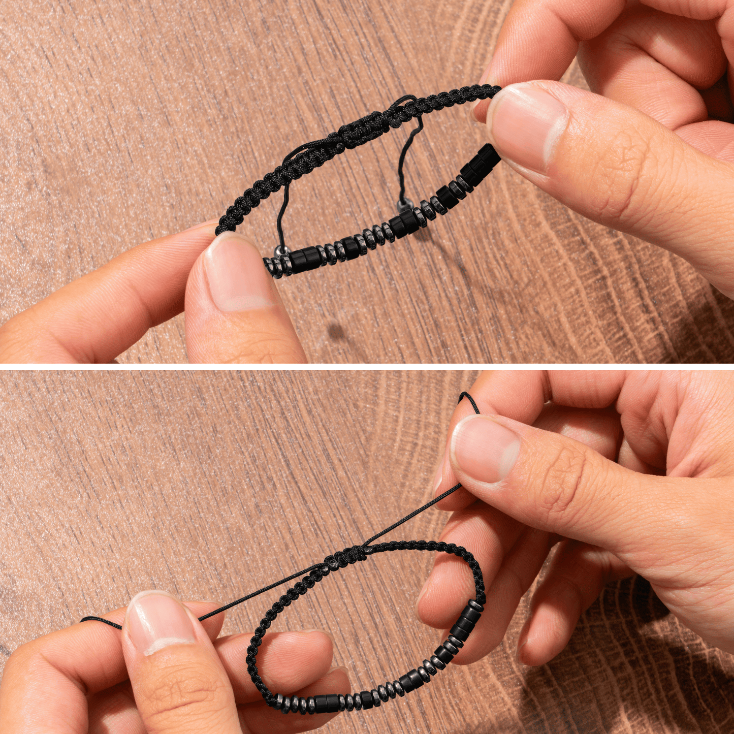 Just Breathe - Morse Code Bracelet