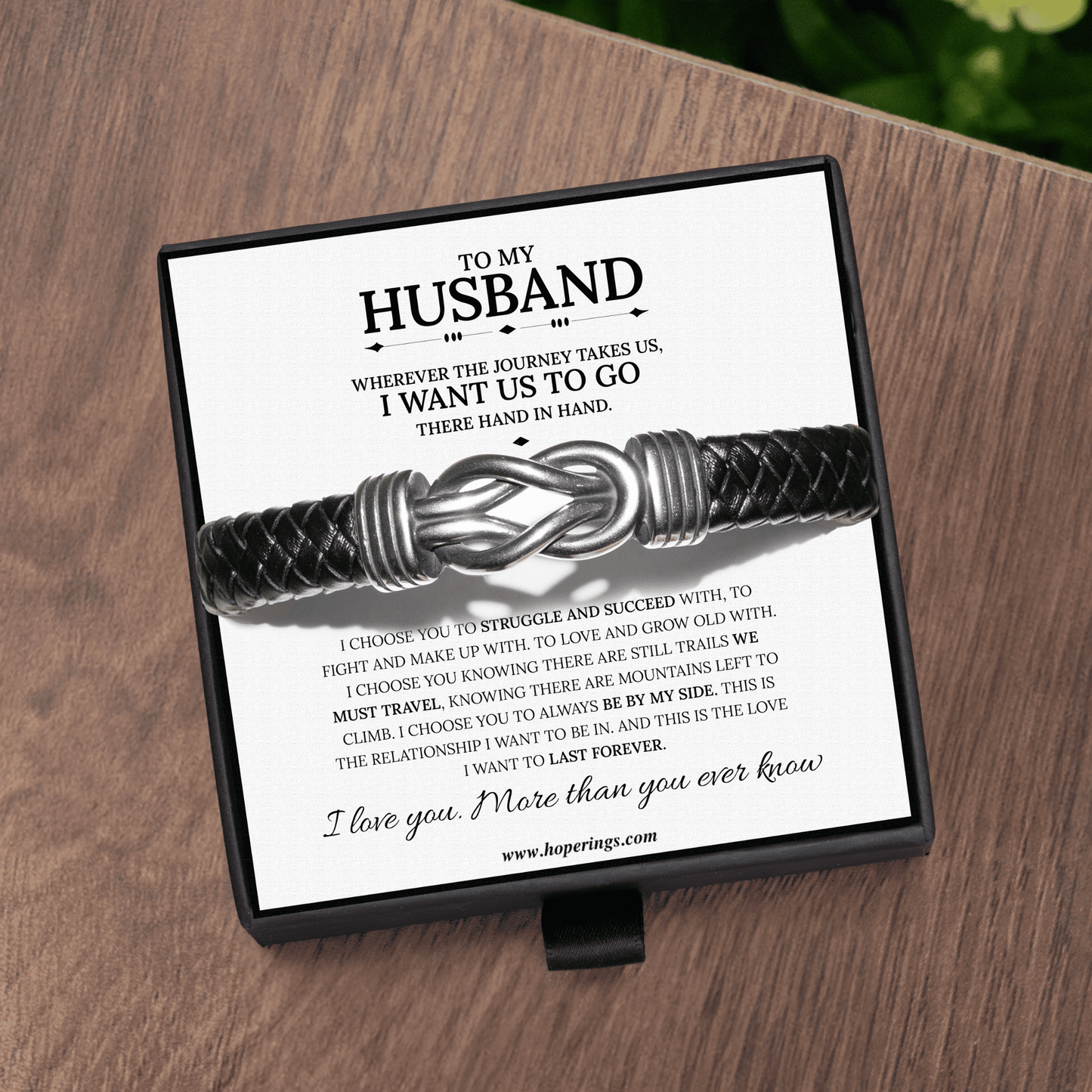 To My Husband - Forever Linked Bracelet