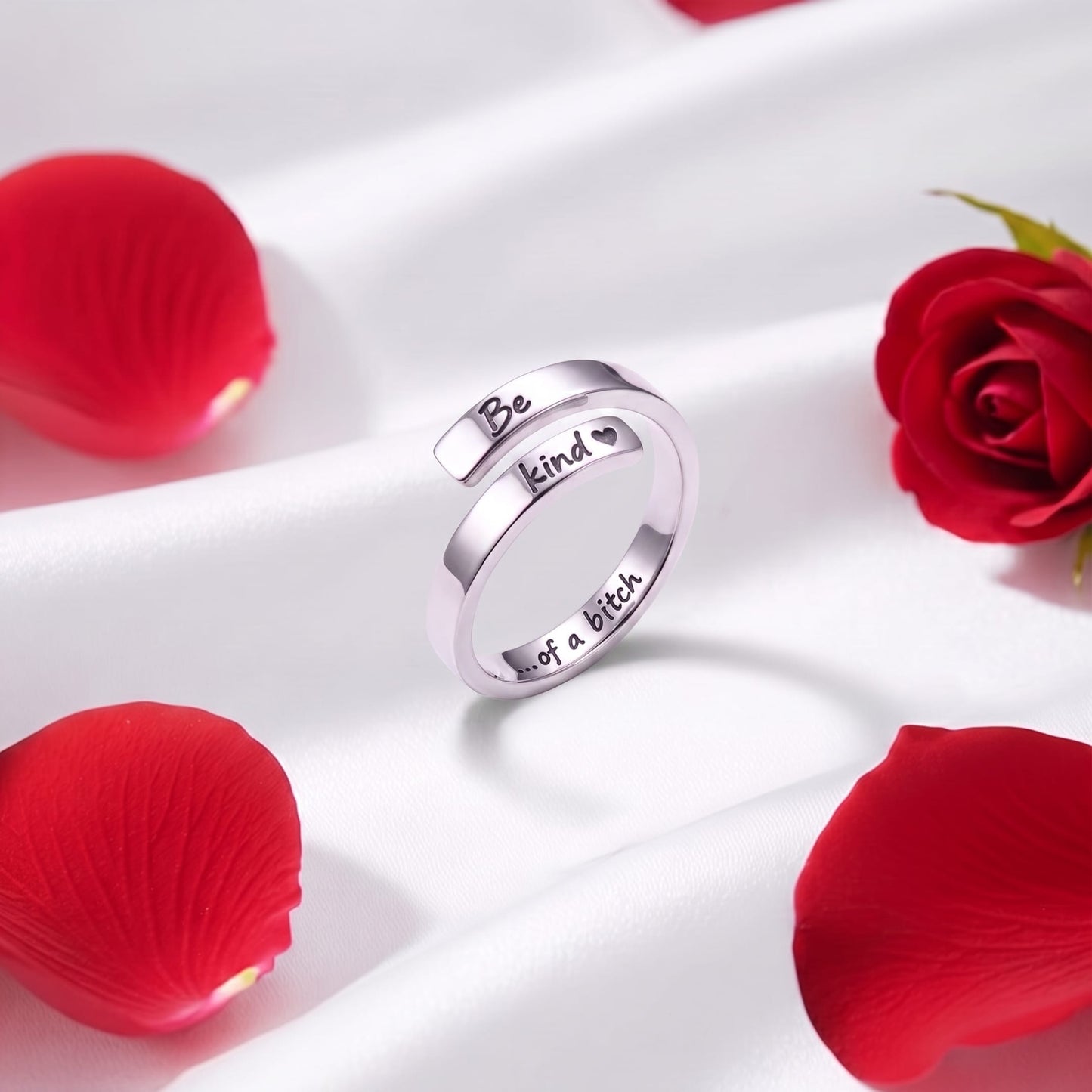 Be Kind Of A B♡tch Ring - Pure Silver