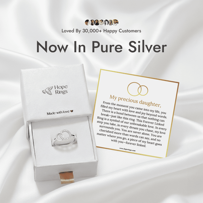 To My Daughter - Forever Linked Ring (Pure Silver)