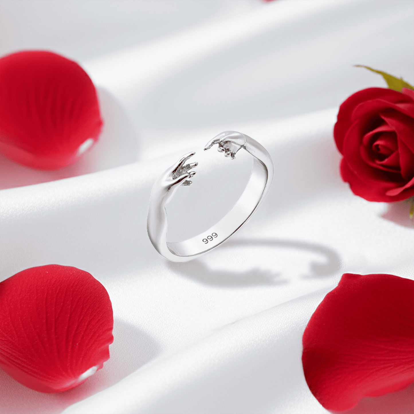 Creation Of Adam Ring - Pure Silver