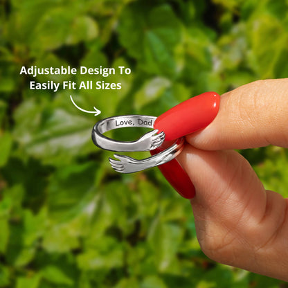 Dad & Daughter Hug Ring
