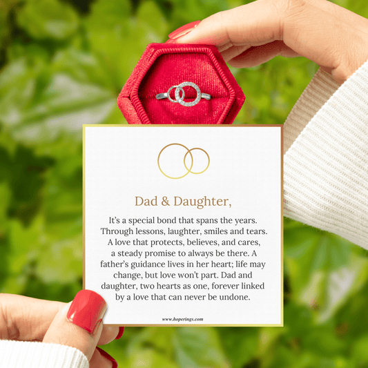 Dad & Daughter - Forever Linked Ring