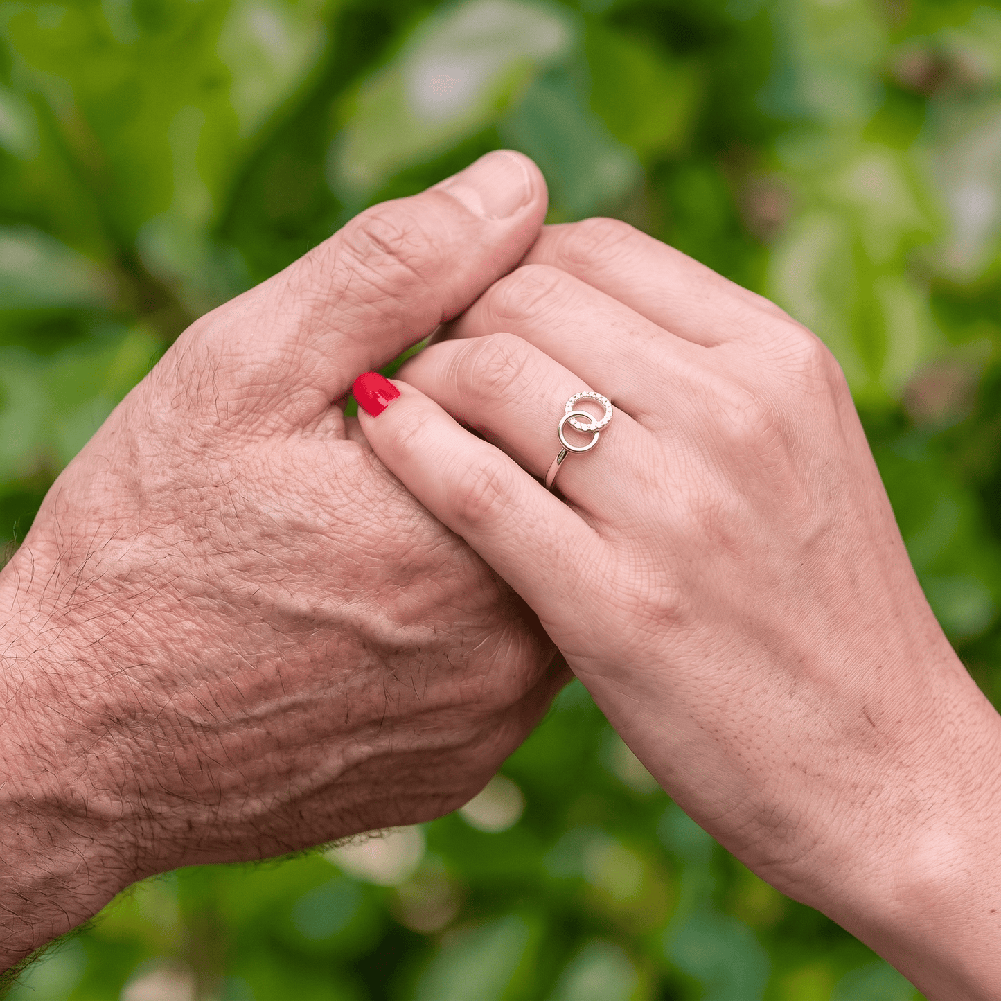 Dad & Daughter - Forever Linked Ring