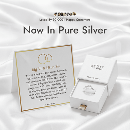 To My Sister - Forever Linked Ring (Pure Silver)