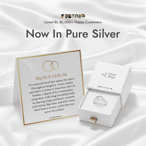 To My Sister - Forever Linked Ring (Pure Silver)