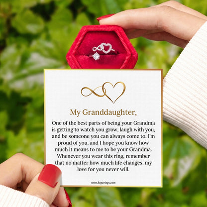 Grandma & Granddaughter Forever Love Ring