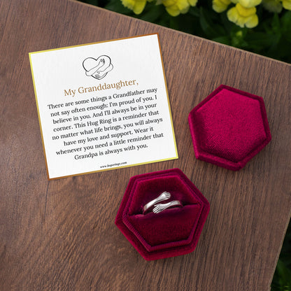Grandpa & Granddaughter Hug Ring