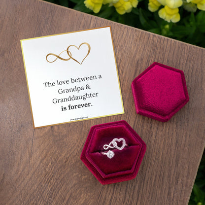 Grandpa & Granddaughter Forever Love Ring