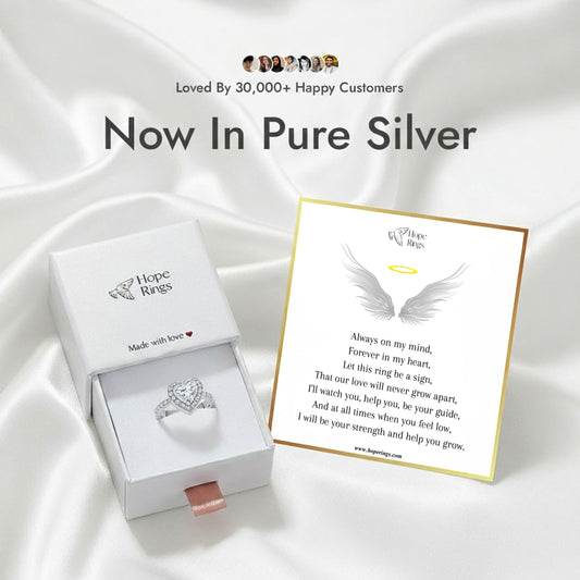 Forever In My Heart Urn Ring - Pure Silver
